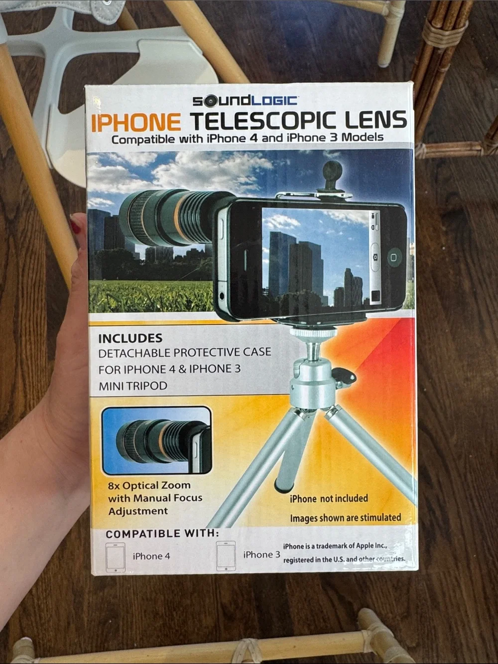 Sound Logic Telescopic 8X Lens & Tripod Kit for iPhone 3 & 4